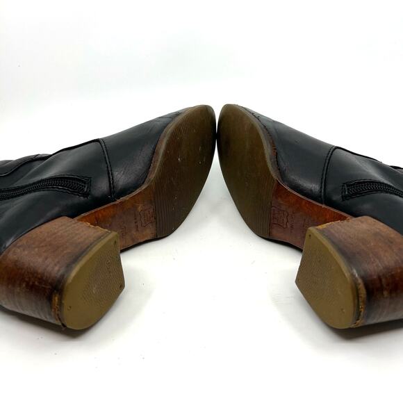 A.P.C. Black Leather Ankle Boots Women's 6 US - Picture 8 of 9